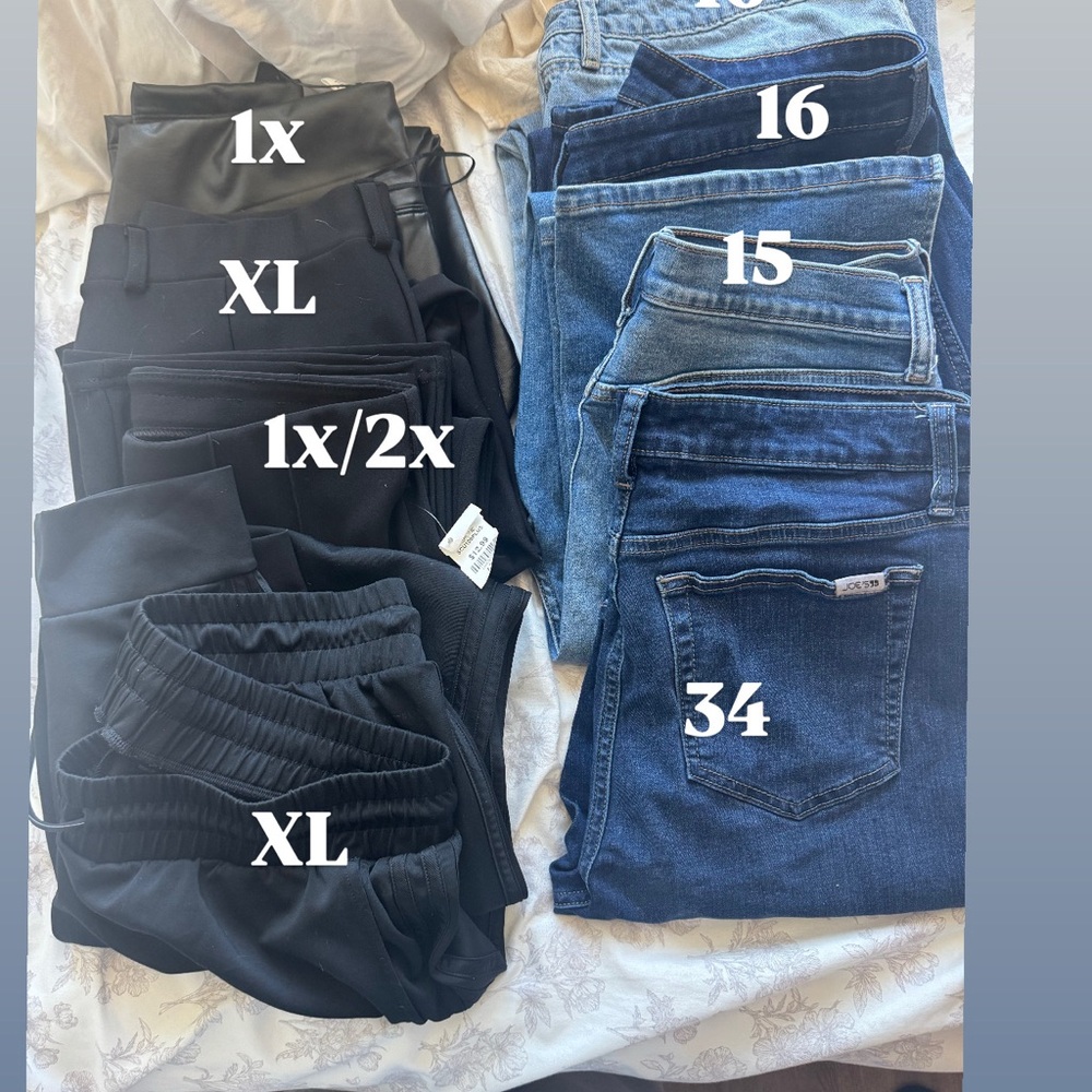 PANTS BUNDLE W/JOES JEANS & ADDIDAS